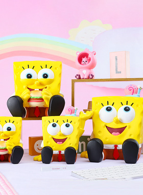 深海宝宝搪胶钱罐可存可取摆件