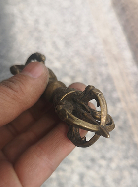 纯铜金刚杵密宗古玩杂项