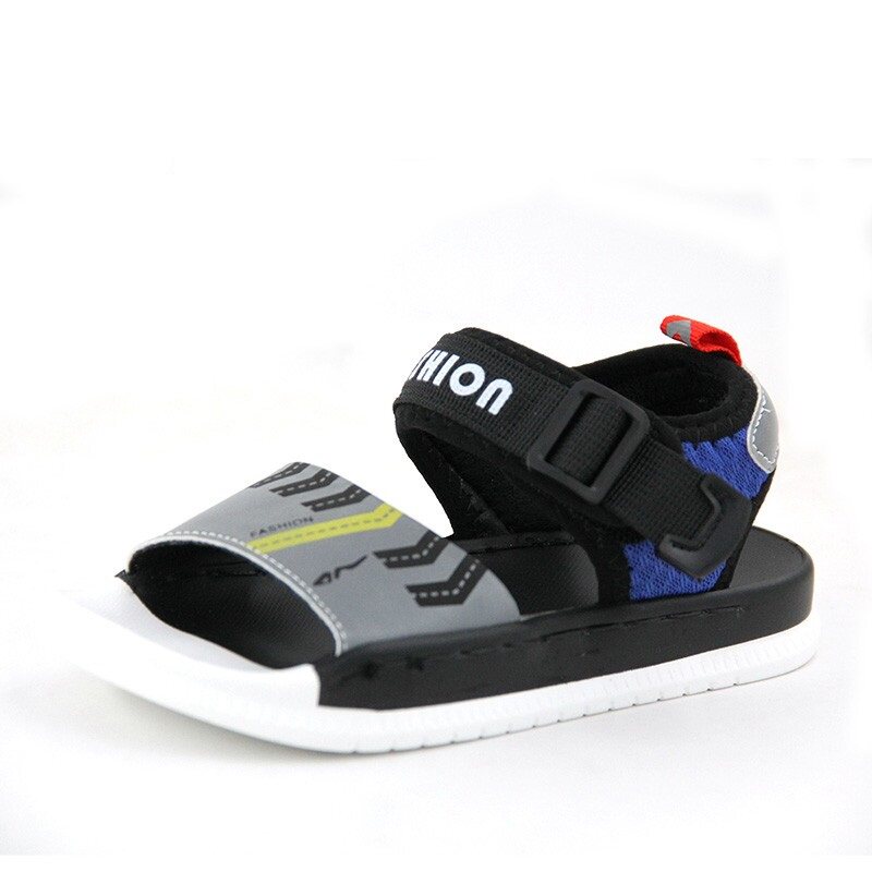 大东21新款童鞋平跟设计魔术贴男童凉鞋21X1605特价微瑕