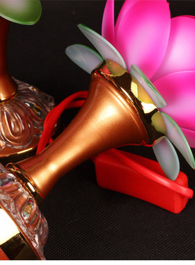 佛具明灯观音粉色台湾风格花朵