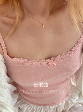 安眠曲s925纯银经典单钻项链