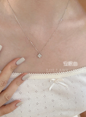 谁不爱四叶草啊！s925纯银项链女