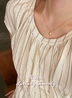 安眠曲s925纯银爱心吊坠项链