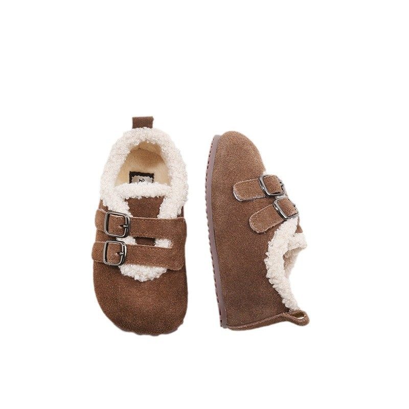 儿童鞋子2025冬季新款女童勃肯鞋加绒豆豆鞋男童女宝宝棉鞋毛毛鞋,淘宝优惠券,粉丝福利购,淘宝优惠卷