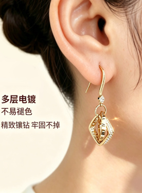 圆脸显瘦耳环高级感耳饰气质耳坠