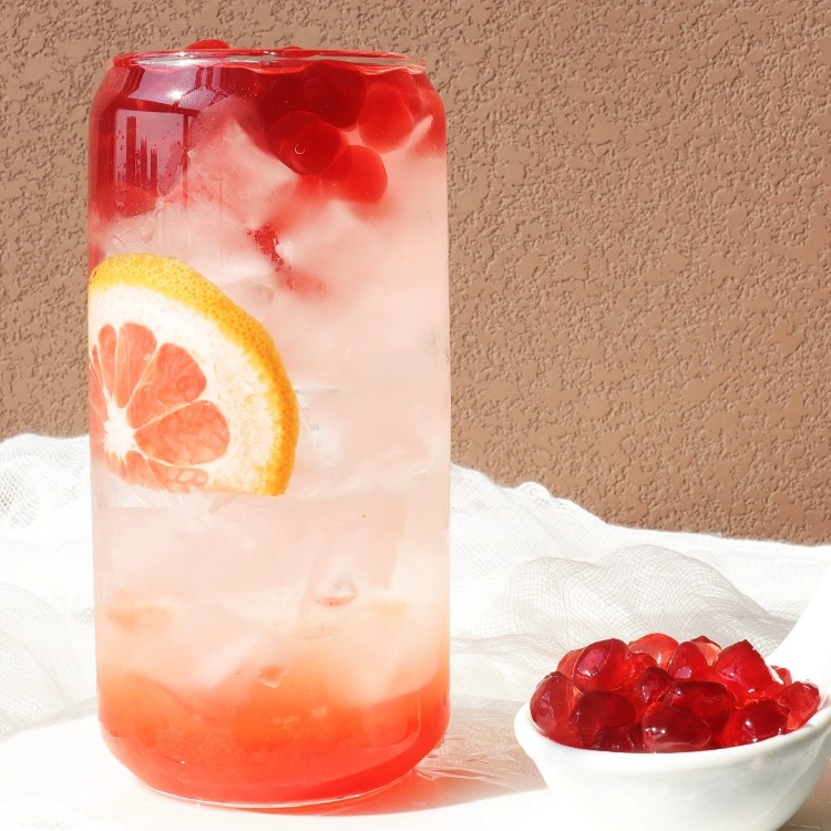 寒天晶球1kg黑糖原味脆波波寒天球多肉粒奶茶店专用椰果珍珠配料