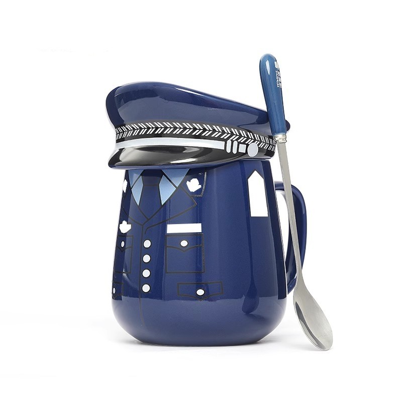 蜀黍家水杯制服陶瓷茶杯家用礼物礼品耐高温创意马克杯公安杯子,淘宝优惠券,粉丝福利购,淘宝优惠卷