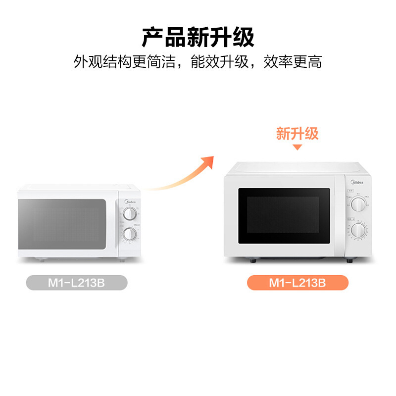 品牌微波炉M1-L213b/211A快捷微波炉家用小型转盘加热旋钮操 - 图0