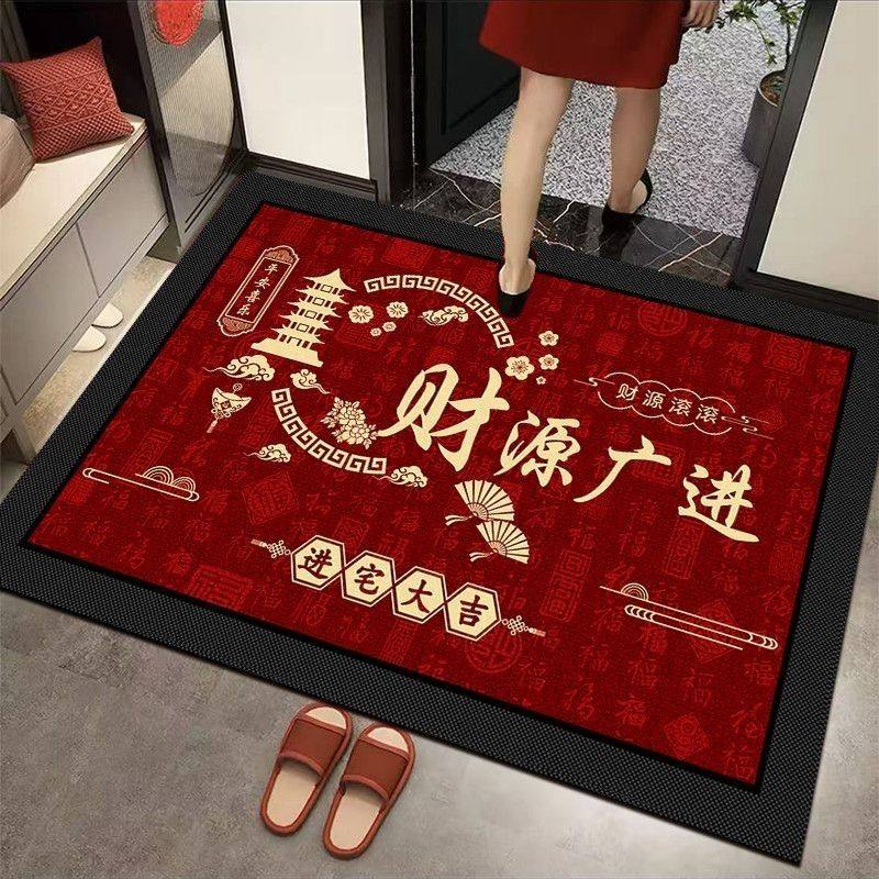 2026新年门垫马年红色进门垫喜庆入户进门口垫客厅玄关卫浴蹭脚垫,淘宝优惠券,粉丝福利购,淘宝优惠卷