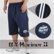Fattened pure cotton 50% fat guy beach pants