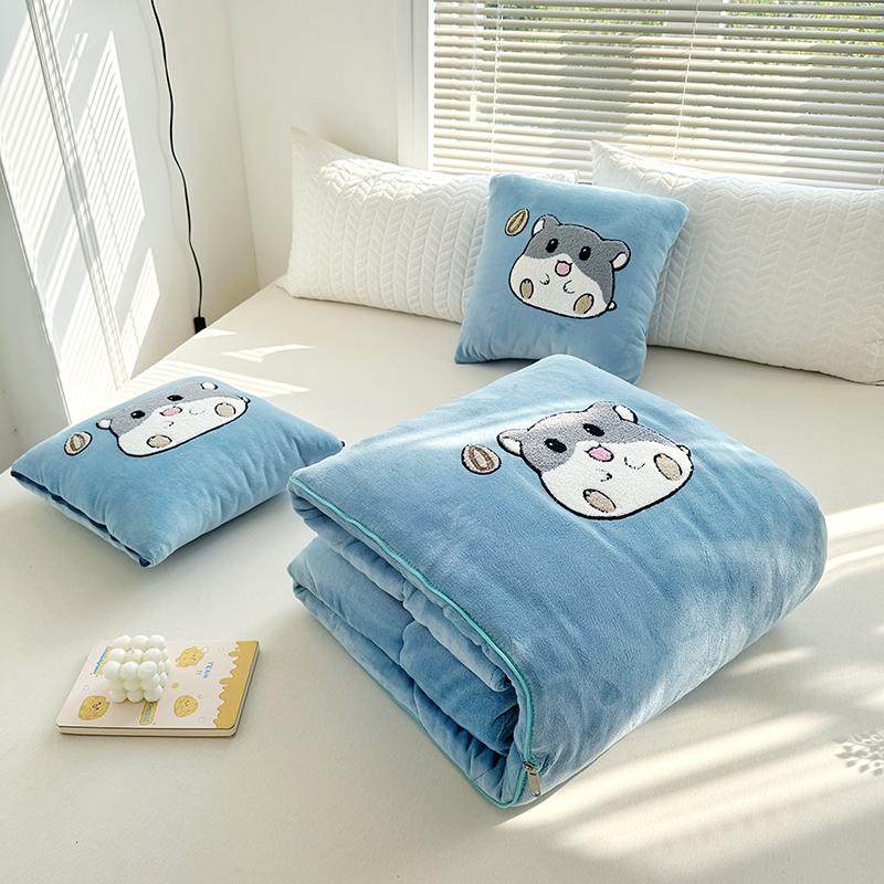 加厚新品抱枕被子两用二合一可爱卡通可折叠空调被午睡午休靠垫被,淘宝优惠券,粉丝福利购,淘宝优惠卷