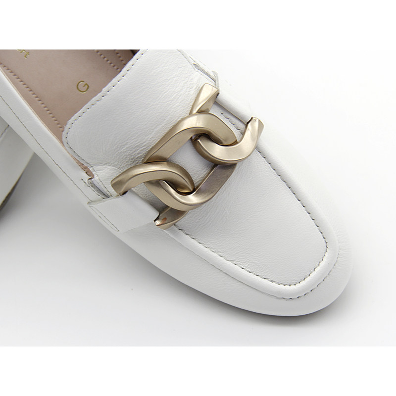 德国Gabor嘉宝嘉步女鞋春夏新品时尚牛皮扣饰中跟乐福鞋42.134,淘宝优惠券,粉丝福利购,淘宝优惠卷