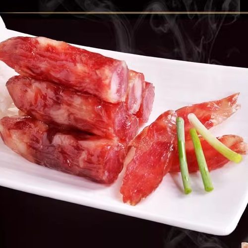 广西河池特产肉联厂拉友牌广味食品真空包装香肠腊肠400g-图0