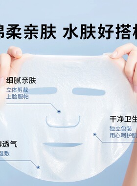 贝览得一次性面膜纸压缩面膜湿敷专用美容院干面膜扣轻薄省水面膜