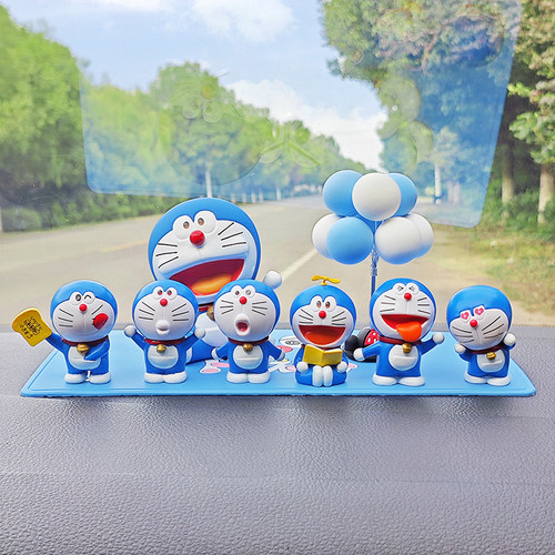 汽车摆件哆啦a梦网红卡通机器猫车载车内中控台装饰品叮当猫手办 - 图0