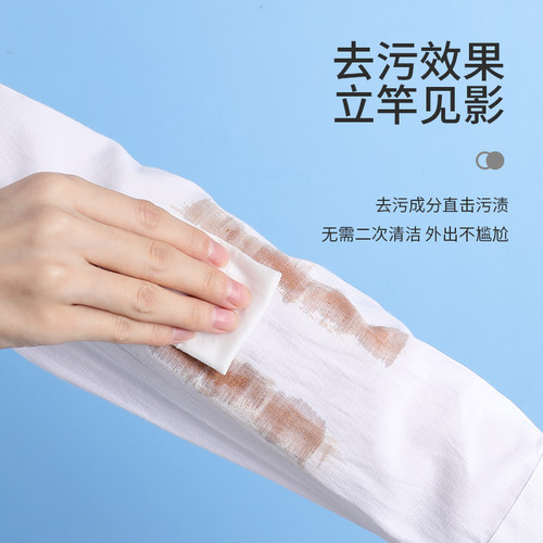 日本衣物羽绒服去污湿巾纸白衣服白衬衫应急去污渍小白鞋清洁片 - 图0