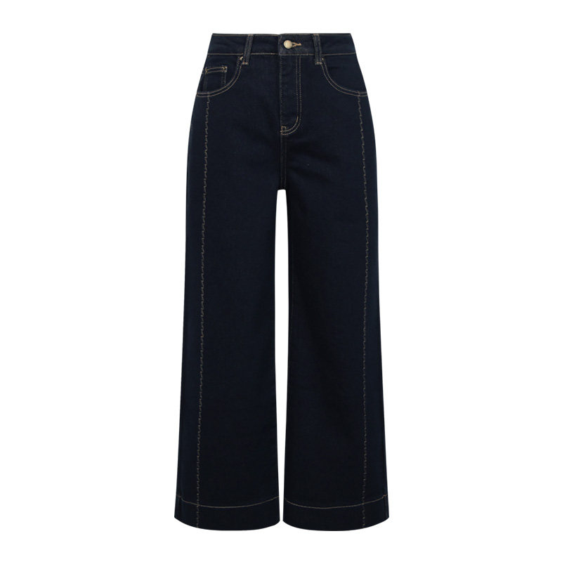 朵以2025冬季新款复古立体刺绣牛仔裤显瘦加绒阔腿裤宽松裤子女,淘宝优惠券,粉丝福利购,淘宝优惠卷