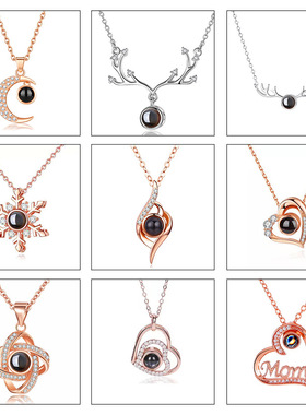 S925新款纳米照片项链