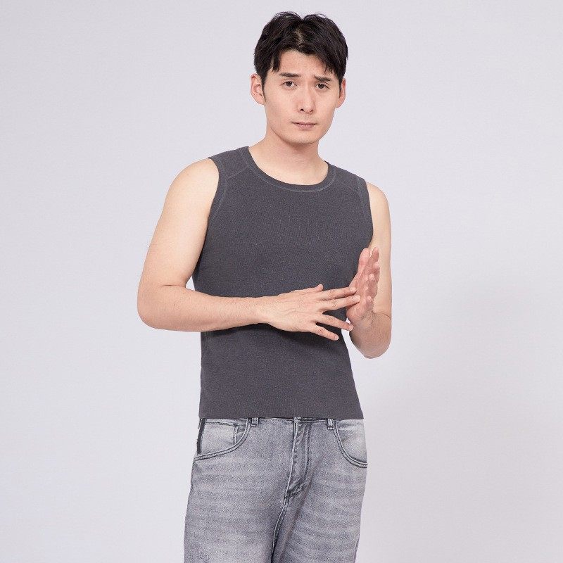 保暖内衣男秋冬新款徳绒自发热可外穿内搭圆领修身男士保暖背心男,淘宝优惠券,粉丝福利购,淘宝优惠卷