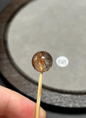 12mm黑金超水晶单珠68晶