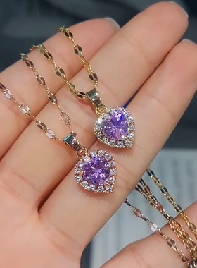 抖音同款钛钢不掉色网红吊坠闪钻