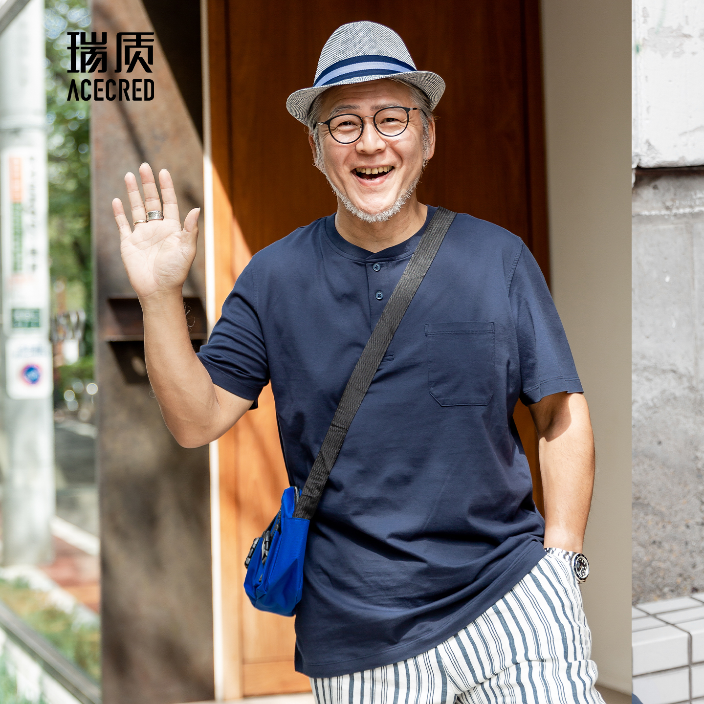 夏季中老年人男装中年爸爸装短袖男t恤 老人纯棉爷爷衣服老爸夏装 - 图2