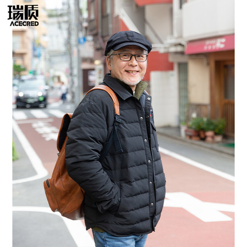 羽绒服爸爸保暖冬装外套中年老爸秋冬季夹克中老年人上衣爷爷衣服 - 图2
