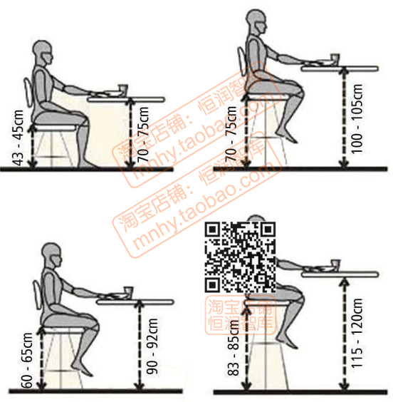 人体工程学图解尺度空间住宅尺寸起居图片素材电子等比例室内家具