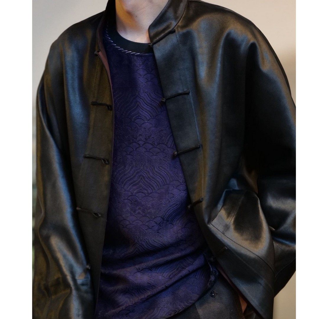 【再易】2026新款超重缎香云纱桑蚕丝重工唐装外套ZY0530S-B546,淘宝优惠券,粉丝福利购,淘宝优惠卷