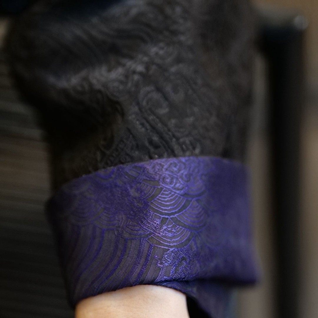 【再易】2026新款九紫饕餮锦油绸香云纱桑蚕丝唐装外套ZY0587S,淘宝优惠券,粉丝福利购,淘宝优惠卷