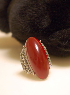 超大夸张食指戒指红宝石戒指女款时尚气质招财戒子送爱人妈妈朋友