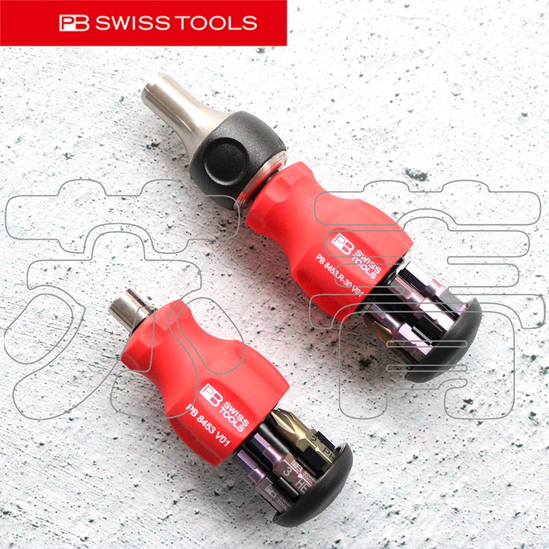 瑞士PB SWISS TOOLS短柄储藏式螺丝刀PB 8453.V01 8453.R-30 V01 - 图0