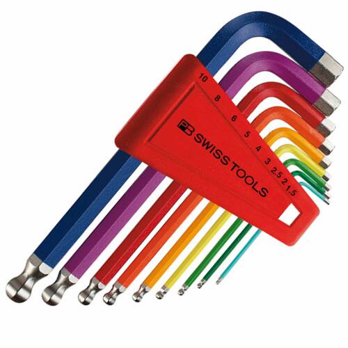瑞士原装PB SWISS TOOLS彩色球头内六角扳手套装PB212.H-5/6/10RB - 图3