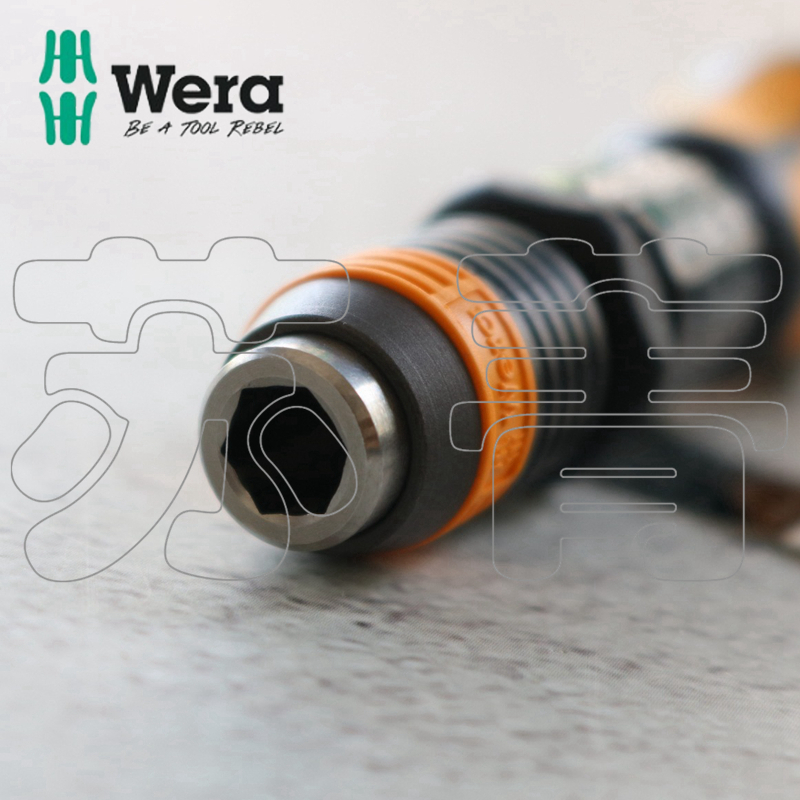 德国Wera维拉813R ESD防静电螺丝刀手柄 无磁性  适合1/4批头 - 图0