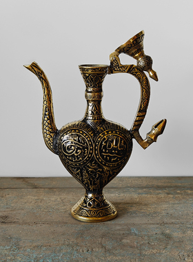 黄铜阿拉丁装饰酒壶摆件