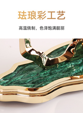 台式轻奢复古静音桌面简约座钟