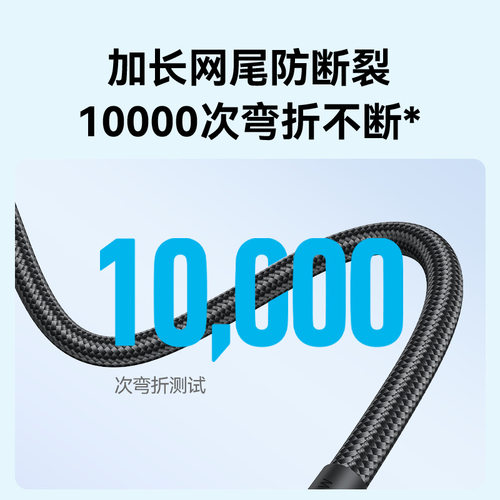 Anker安克尼龙100W超级快充双typeC尼龙编织充电PD快充CtoC数据线加长3米适用苹果17proMax/iPhone16/华为 - 图2