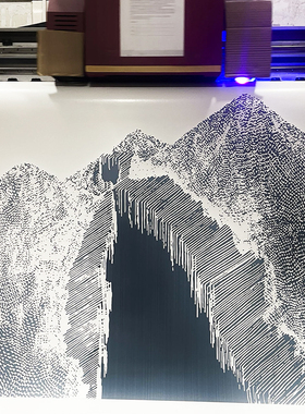浮雕立体肌理画芯打印工厂来图定制艺术高清微喷绘凹凸油画布壁布