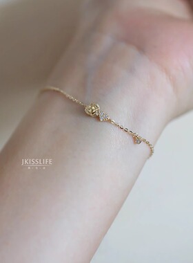 小王子的玫瑰花极细手链日系简约