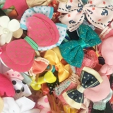 Аксессуар для волос ручной работы, разнообразная лента с бантиком, декоративные цветы в форме цветка, 400 шт, в цветочек