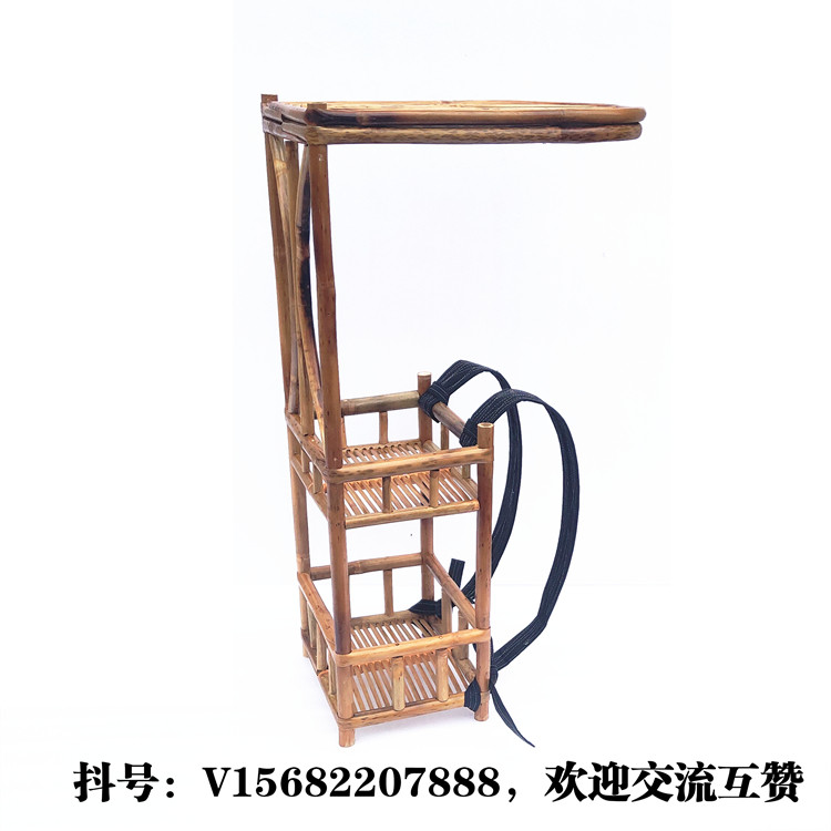 宁采臣背篓竹制书生背书箱移动售货展示架同款玄奘徒步旅行背包,淘宝优惠券,粉丝福利购,淘宝优惠卷