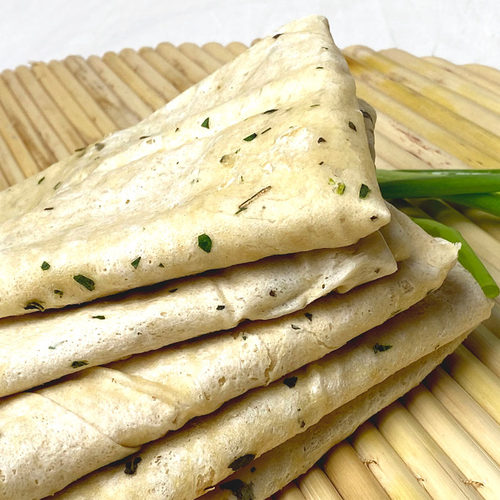 山东枣庄粮食芝麻煎饼特产花椒叶煎饼山东白面煎饼纯手工有盐咸味 - 图1