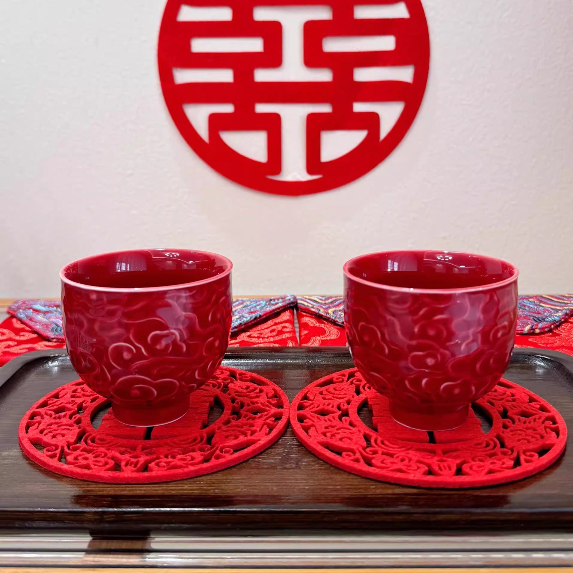 顺便买卖结婚敬茶杯新婚红色故宫祥云陶瓷茶具套装闺蜜送新人礼物,淘宝优惠券,粉丝福利购,淘宝优惠卷