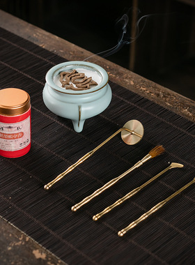 秦垚纯铜香道用具入门套装