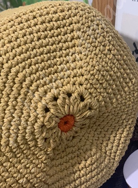 阿林handmade小众设计彩色小棕熊的梦 彩蝶单肩包材料包手工钩编
