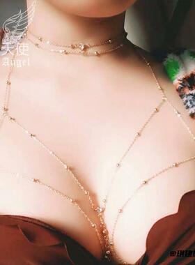 项链链饰锁骨连衣裙饰品流苏欧美