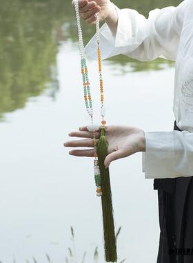 长款背云颈饰汉服古风宫廷配饰