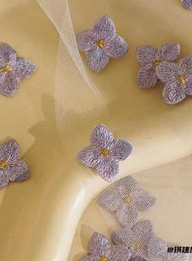 立体樱花绣花布贴国风古风DIY
