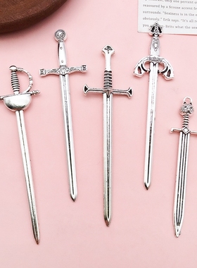 风格古银刀剑配件吊坠混款挂件饰品服饰装装饰物套装百搭DIY