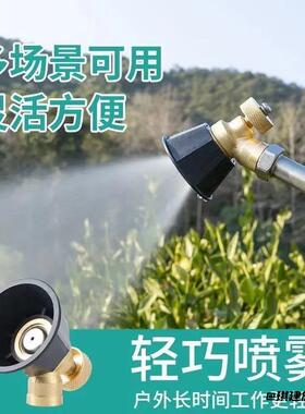 可调节头全铜防风打药雾化农用